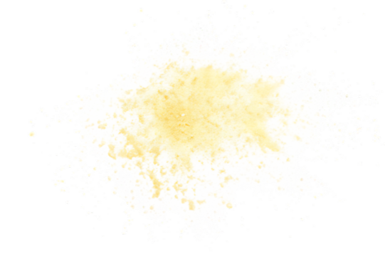 Abstract Beige Powder Explosion on Black Background Texture