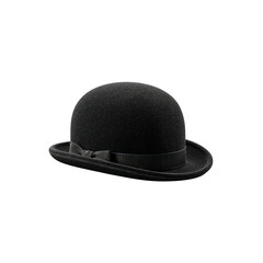 Classic Black Bowler Hat - Elegant Men's Headwear