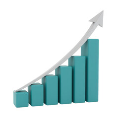 Dynamic business growth chart professional photography minimalist design