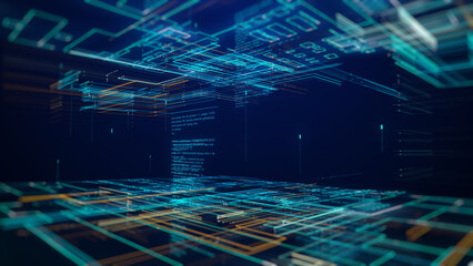 abstract technology background with technology