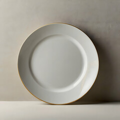 empty white plate