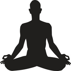 Collection of yoga poses. yoga pose girl silhouette set vector illustration and yoga exercise icon and Yoga Silhouette