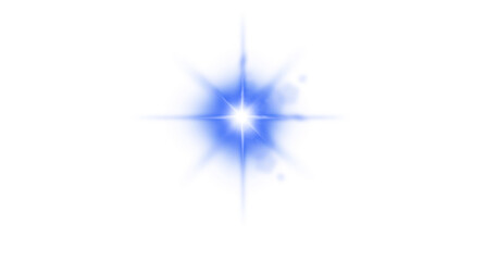 Fototapeta premium Blue Digital Lights element on transparent background