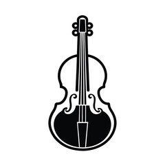 Naklejka premium outline of a classical cello line art vector 