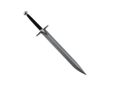 A Silver Steel Sword