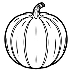 Stylized Pumpkin Vector Illustration