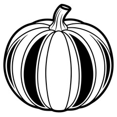 Stylized Pumpkin Vector Illustration