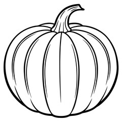 Stylized Pumpkin Vector Illustration