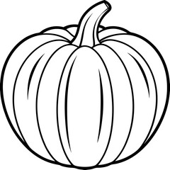 Stylized Pumpkin Vector Illustration