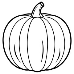 Stylized Pumpkin Vector Illustration