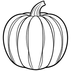 Stylized Pumpkin Vector Illustration