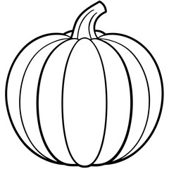 Stylized Pumpkin Vector Illustration
