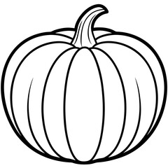 Stylized Pumpkin Vector Illustration