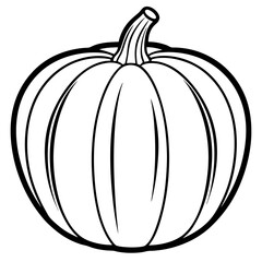 Stylized Pumpkin Vector Illustration