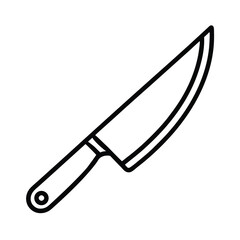 Obraz premium kitchen knife vector
