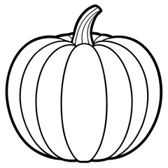 Stylized Pumpkin Vector Illustration
