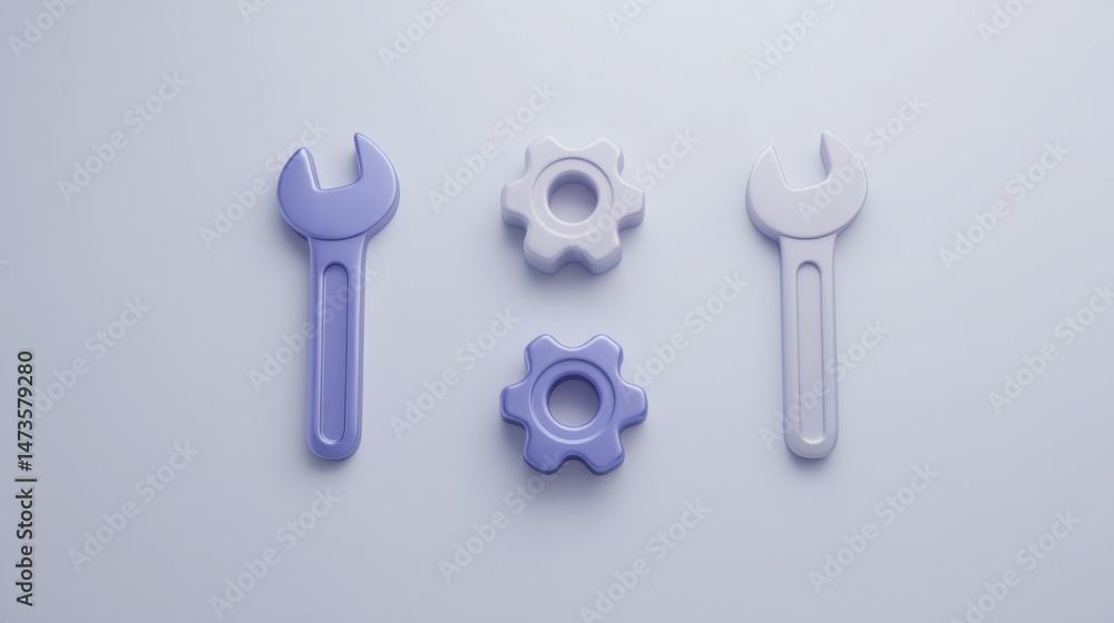 Poster conceptual illustration depicting activate solution icon to move from planning stage to effective im