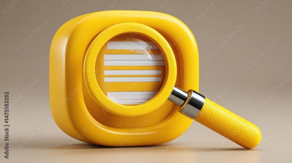 Poster conceptual image of audit systems icon representing quality checks in current processes for enhanced