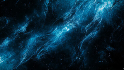 Abstract blue lines on black background create mesmerizing cosmic effect, evoking sense of depth and mystery in vastness of space