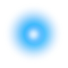 abstract blue light effect with soft light isolated on transparent background