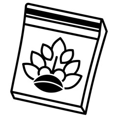 Cute Vegetable Seeds Packaging Vector Art Icons