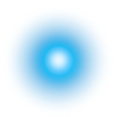 artificial soft blue light effect isolated on transparent background