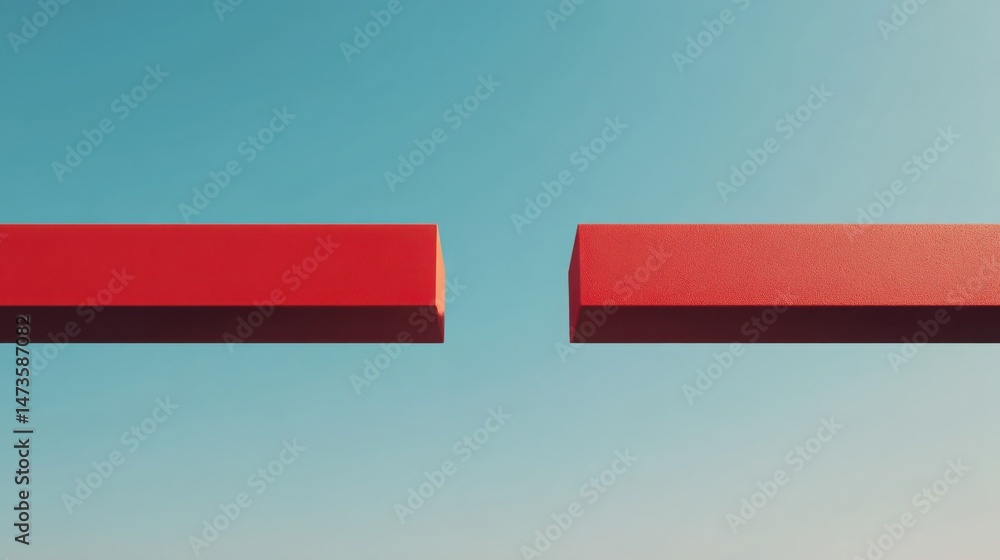 Poster bridge the icon concept illustrating the solution to close execution disconnects in business operati