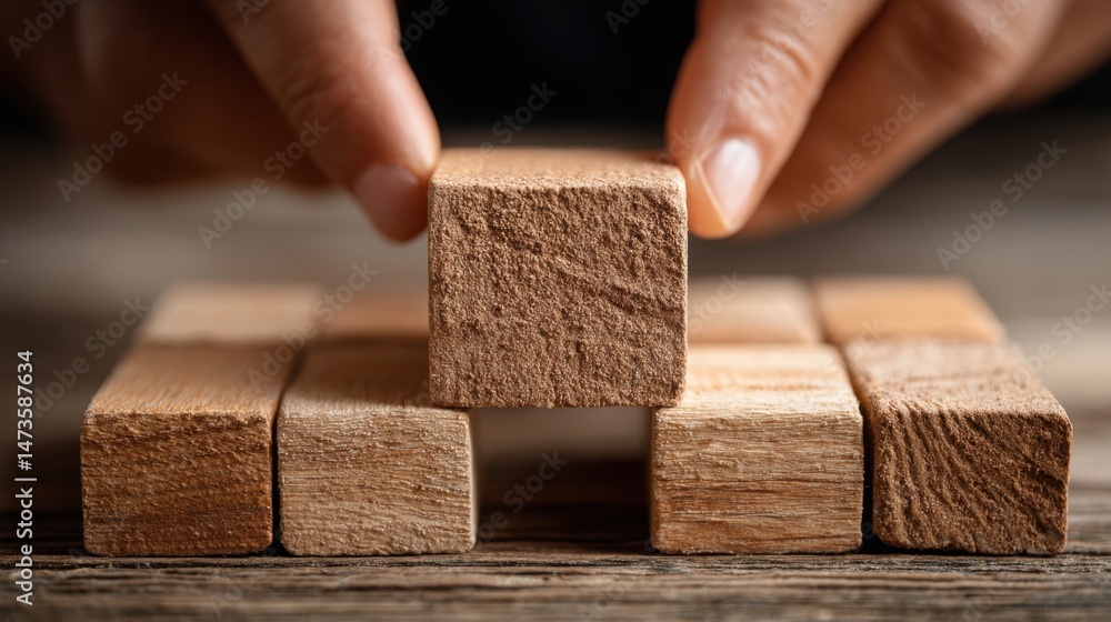Poster conceptual icon representing building capacity to prepare for handling growth in business operations