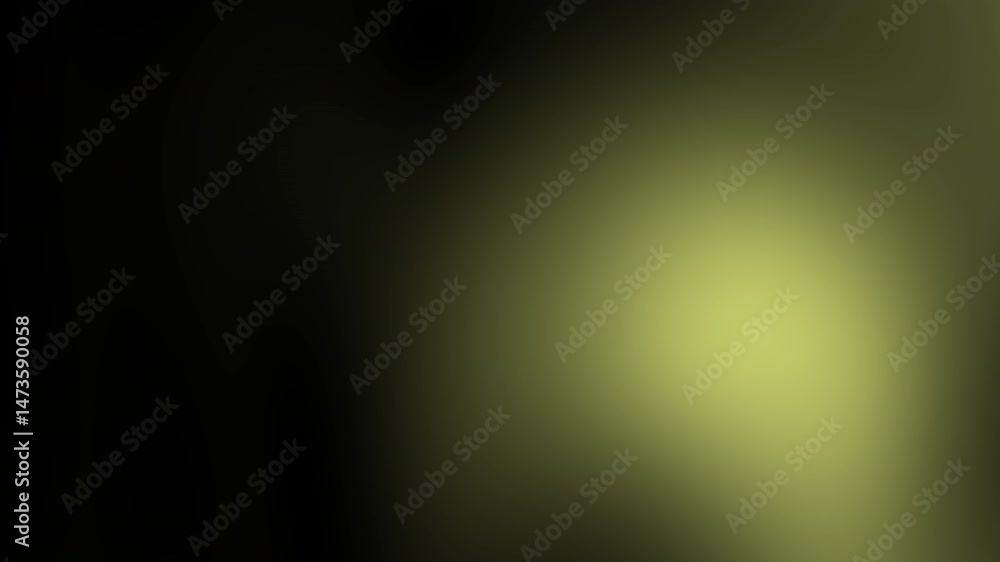 Poster a smooth gradient background with a transition from dark green to a bright yellow-green light on the