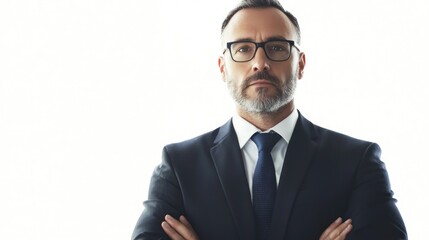 Vice principal isolated on white background