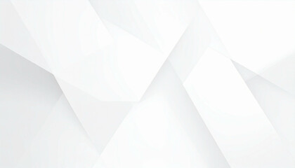 White geometric shapes overlap, creating a modern, abstract background with soft gradients and angles