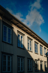 Wooden swedish House Facade
