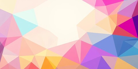 Fototapeta premium Bright pastel geometric shapes form an abstract background , angles, soft colors