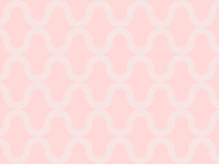 pink seamless pattern. Smooth curve line pattern on pastel pink background. Template, textile, fabric, banner, web, wallpaper purpose.