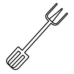 Minimalist Gardening Tools Vector Icon