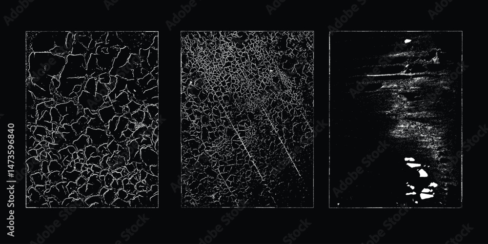 Leinwandbilder grunge urban backgrounds set.texture vector.dust overlay distress grain ,simply place illustration o