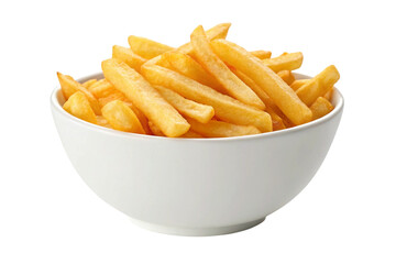 french fries in a white bowl
