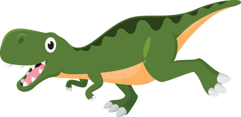 Fototapeta premium Cute dinosaur Tyrannosaurus rex cartoon characters