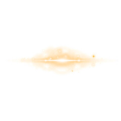 yellow light effect with small shining particle elements