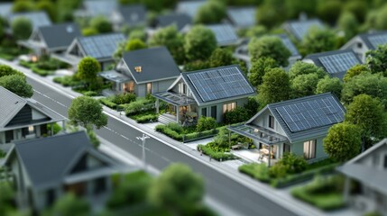 Eco-Friendly Suburban Neighborhood: A Vision of Sustainable Living