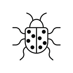 Bug Reporting icon vector stock illustration