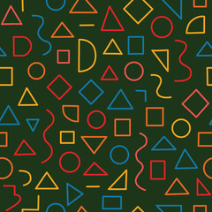 Seamless pattern featuring abstract lines, ideal for decorating fashion designs, fabrics, wallpapers, and prints.