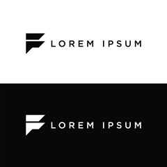 letter F logo icon vector