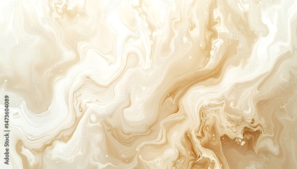 Poster abstract swirling patterns in soft beige and cream tones, creating a smooth, fluid appearance remini