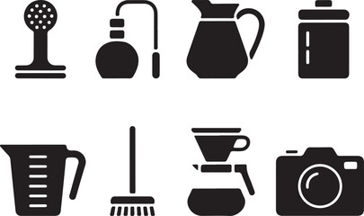 Classic Kitchen Silhouette Collection

Modern Cooking Tools Vector Set

Kitchen Essentials Icon Pack

Chef’s Utensils Silhouette Design

Cozy Home Kitchen Vector Art