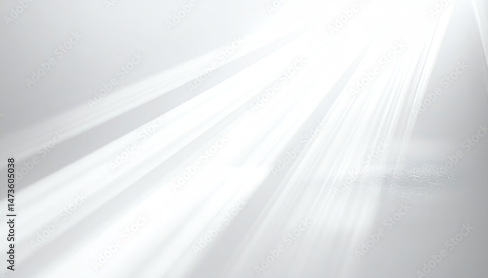 Poster soft beams of light create a serene atmosphere, illuminating a minimalistic space with gentle reflec