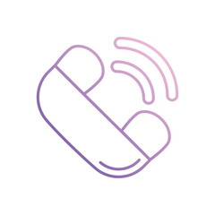 Phone Support icon vector stock illustration