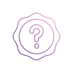 FAQ  icon vector stock illustration