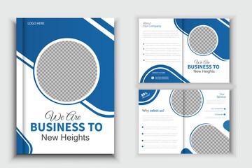 Clean and simple brochure template layout design