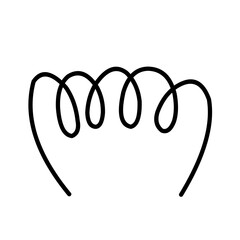 Spiral Spring Vector Icon